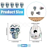 50Pcs Plating Acrylic Beads PACR-YW0001-36-3