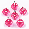 Transparent Epoxy Resin Pendants CRES-N025-12A-A04-2