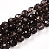 Natural Smoky Quartz Beads Strands G-T140-23A-1