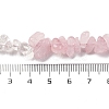 Natural Quartz Crystal & Rose Quartz Beads Strands G-L610-A07-01-4