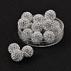 Polymer Clay Rhinestone Beads RB-H258-HD12mm-001-2