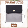 6Pcs PVC PU Leather Jewelry Envelope Pouches with Snap Button ABAG-WH0039-49B-2