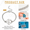 3Pcs Brass Macrame Pouch Empty Stone Holder for Link Bracelet Making BJEW-TA0001-12P-3