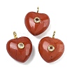 Natural Red Jasper Pendants G-B180-03G-08-1