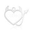 Non-Tarnish 201 Stainless Steel Pendants STAS-N090-LA875-1-2