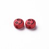 Opaque FireBrick Acrylic Beads MACR-N008-42-C02-3