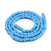 Opaque Spray Painted Glass Bead Strands GLAA-N047-08-A02-2