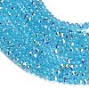 Electroplate Glass Beads Strands GL-CBAA615-03E-3