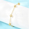 304 Stainless Steel Satellite Chain Bracelets BJEW-D458-01G-2