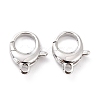 Brass Lobster Claw Clasps X-KK-D065-02P-2