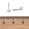 Brass Pave Clear Cubic Zirconia Charms CU-CBA9FFD-11P-08-3