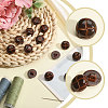 1-Hole Plastic Buttons BUTT-CA0001-34C-4