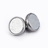 Tarnish Resistant 304 Stainless Steel Magnetic Clasps with Loops X-STAS-P206-03P-2