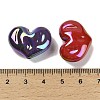 UV Plating Opaque Rainbow Iridescent Acrylic Beads SACR-R001-01A-4