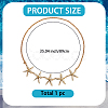 Bohemian Alloy White Enamel with Iron Starfish Link Belly Body Chains for Women AJEW-WH20006-348-2
