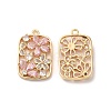 Real 18K Gold Plated Brass Pendant KK-B074-71G-01-1