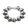 Halloween 304 Stainless Steel Link Chain Bracelets BJEW-D379-20C-AS-2
