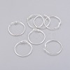 Brass Hoop Earrings X-EC108-2NFS-1