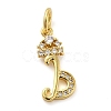 Brass Micro Pave Cubic Zirconia Pendants KK-M273-01G-B-1