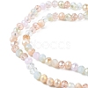 Electroplate Glass Beads Strands EGLA-yw0002-C05-2