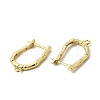 Bamboo Brass Hoop Earring Findings KK-A289-06G-2