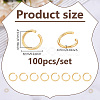 Brass Open Jump Rings KK-WH0088-82-2