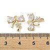 Brass Micro Pave Cubic Zirconia Pendants KK-F872-15G-01-3