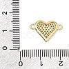 Brass Micro Pave Clear Cubic Zirconia Connector Charms CU-CBA3C32-17G-3