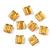 Handmade Silver Foil Lampwork Beads X-FOIL-S006-12x12mm-07-1