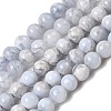 Natural Blue Lace Agate Beads Strands G-G346-A01-6mm-2