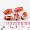 Printed Natural Wood Beads X-WOOD-R246-M-4