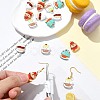 16Pcs 4 Styles Zinc Alloy Pendants FIND-CJ0005-31-5