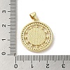 Brass Micro Pave Clear Cubic Zirconia Pendants KK-I708-04D-G-3