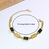 Vintage Stainless Steel Panzer Chain Bracelets for Women LS8659-5