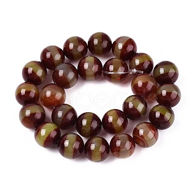 Tibetan Style dZi Agate Beads Strands G-N357-04A-01-1