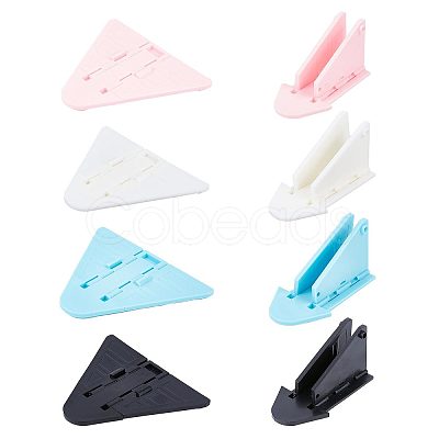 4Pcs 4 Colors Plastic Adhesive Backed Sliding Door Locks KY-GF0001-28-1