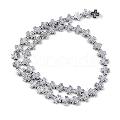Electroplated Synthetic Non-magnetic Hematite Beads Strands G-K375-D02-02-1