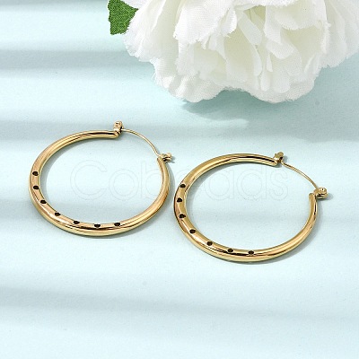 304 Stainless Steel Hoop Earrings for Women SA-CBA37BC-24G-1