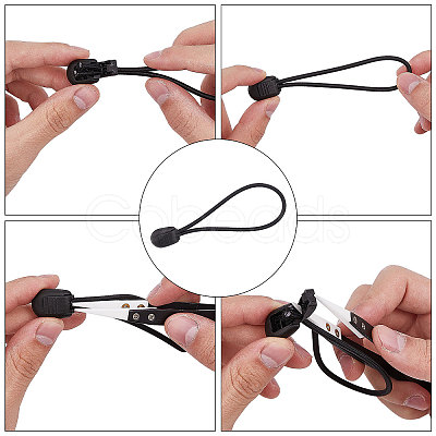 180Pcs 9 Style Plastic Cord Ends KY-CA0001-56-1