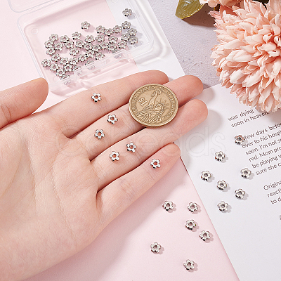 60Pcs 304 Stainless Steel Beads STAS-UN0061-04-1