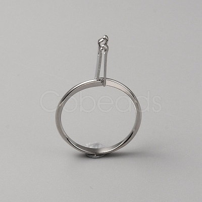 Aluminium Alloy Finger Rings Components FIND-WH0111-275B-P-1