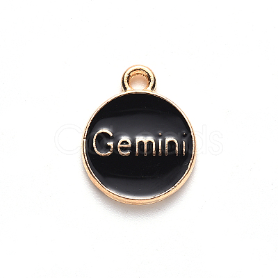 Alloy Enamel Pendants ENAM-S124-01B-08I-1