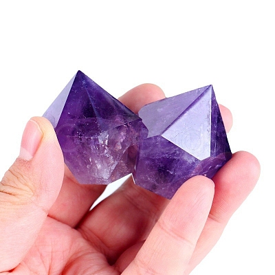 Pointed Natural Amethyst Sculpture Display Decorations PW-WGD53C4-01-1