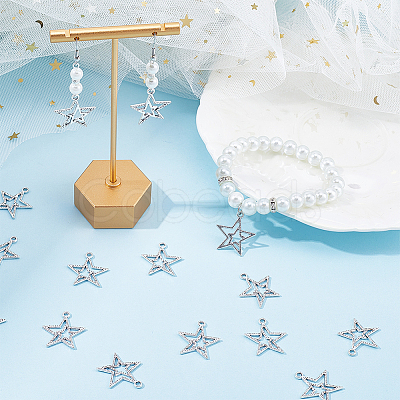 100Pcs Tibetan Style Alloy Pendants FIND-SC0006-78-1