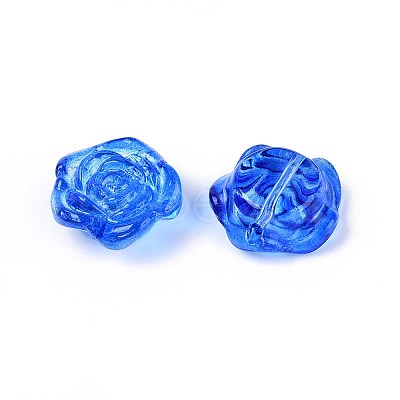 Baking Paint Transparent Glass Beads DGLA-N018-01B-1