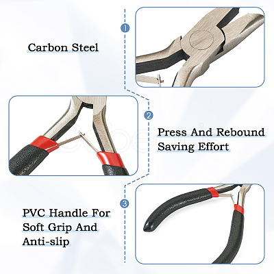 Carbon Steel Jewelry Pliers PT-TA0001-13-1