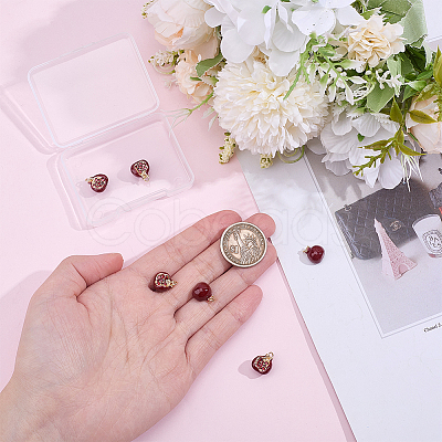 Brass Enamel Charms KK-WH0062-264-1