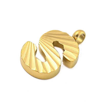 Ion Plating(IP) 304 Stainless Steel Charms STAS-G345-01G-S-1