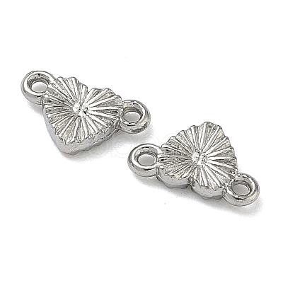 304 Stainless Steel Textured Heart Links Connector Charms STAS-D211-14A-P-1