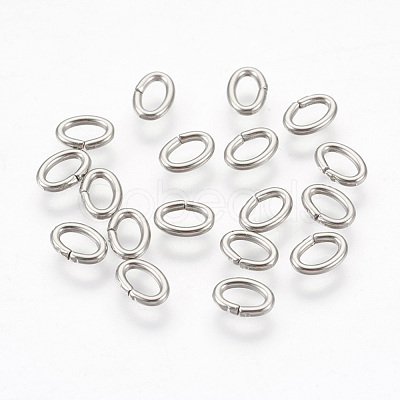 Tarnish Resistant 304 Stainless Steel Open Jump Rings Jewelry Findings X-STAS-L215-11P-1